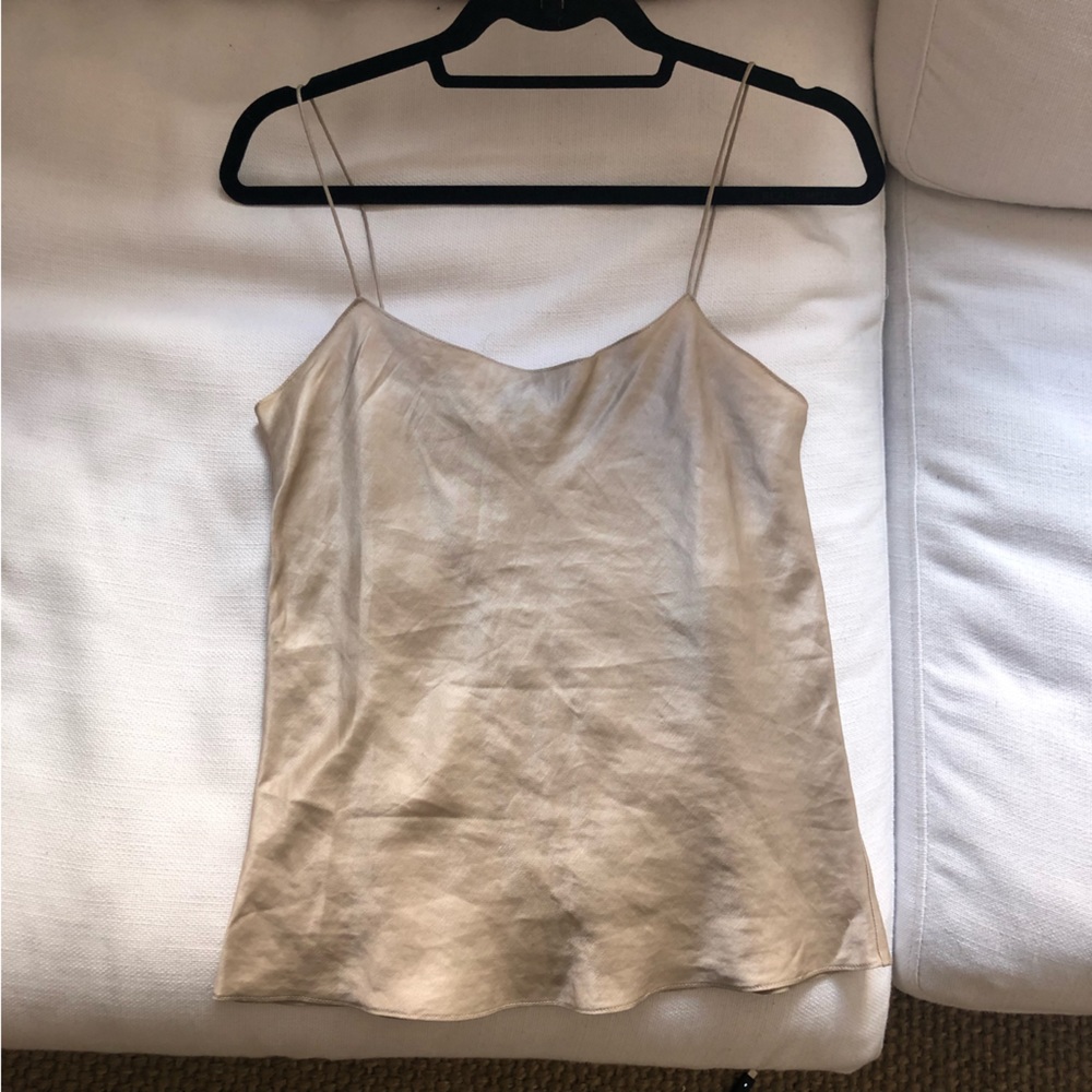 The Row Biggins Camisole Tank in Gold